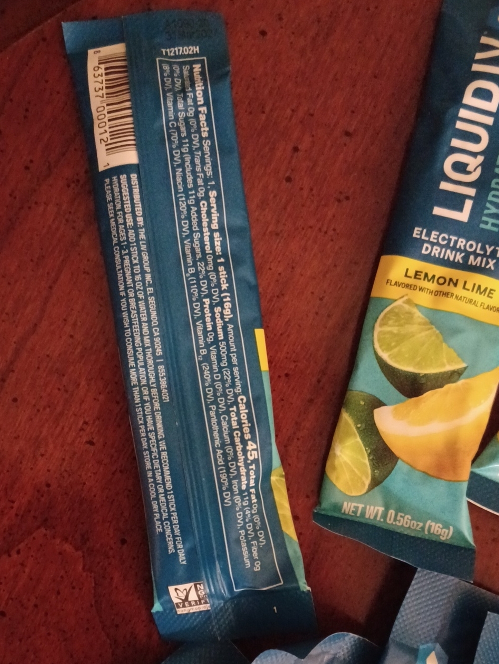 Liquid I.V. Electrolyte Drink Mix Sticks - Blue Packaging 16 Total - Picture 5 of 6